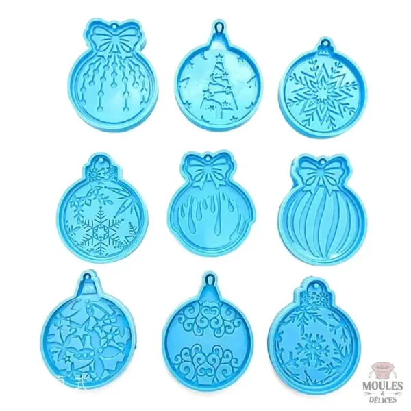 Moule en silicone forme boule de Noël