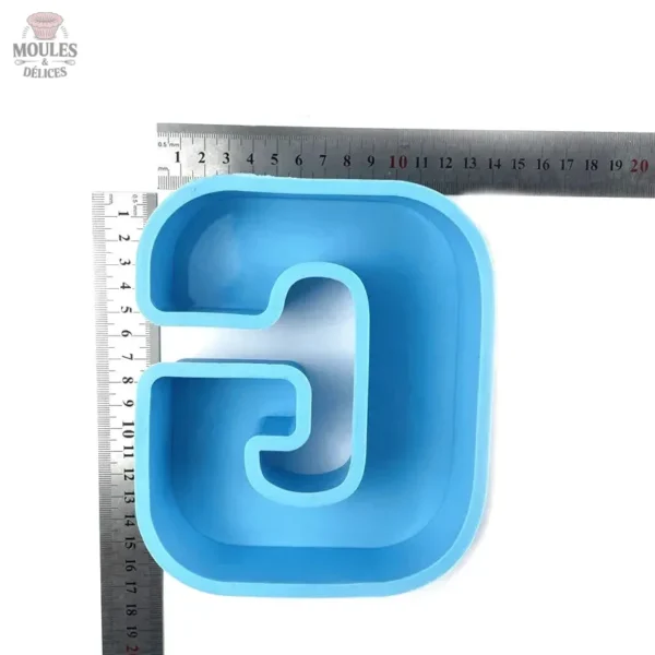 Moule silicone pour lettres en gelée