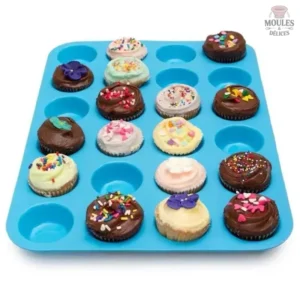 Moule en silicone pour muffins, idéal pour la cuisson maison