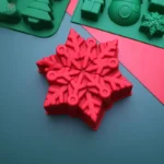 Moule silicone flocon de neige pour desserts festifs
