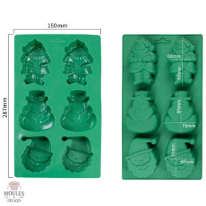 Moule en silicone pour petits biscuits de Noël