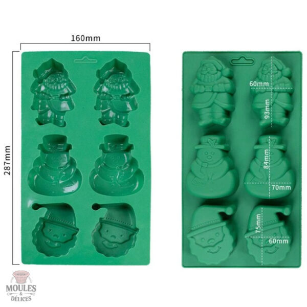 moule-petit-biscuit-noel-1 Moule en silicone pour petits biscuits de Noël