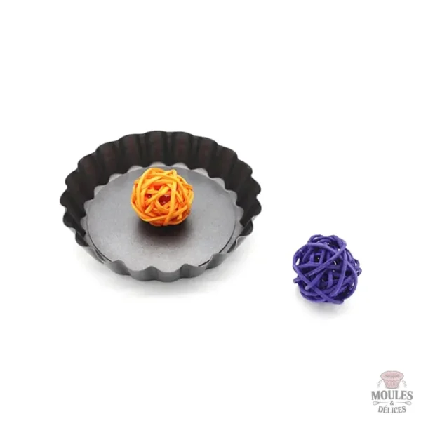 Moule à pâtisserie, mini quiche en carbone, 12 cm de diamètre