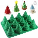 Moule en silicone sapin de Noël 3D pour pâtisserie créative