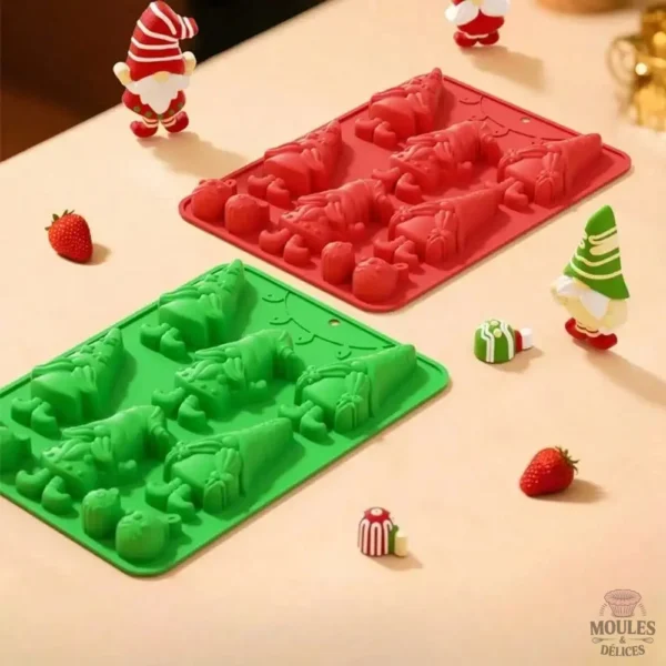 Moule Silicone Noël 3D pour créations festives