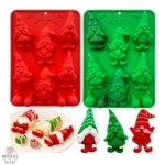Moule en silicone 3D, thème Noël pour pâtisserie décorative