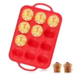 Plat à Muffins en silicone pour la cuisson facile