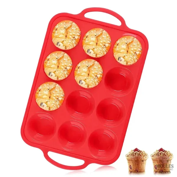 plat-a-muffins-1 Plat à Muffins en silicone pour la cuisson facile