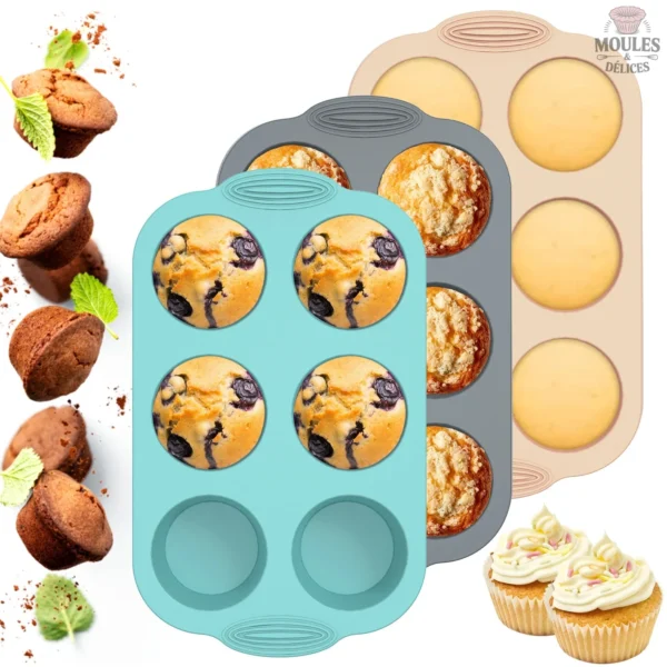 Plat à Muffins en Silicone
